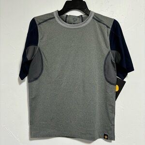 DeMarini Boys CoMotion Under Uniform Game Shirt NWT Gray Navy Mid Youth Medium